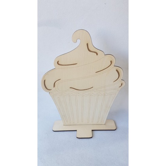 Ξυλινο cupcake με βάση Ξυλινο cupcake με βάση