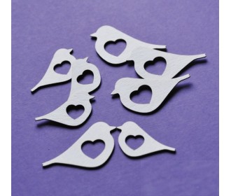 Πουλιά με καρδιά - μεγάλα 8τεμ Πουλιά με καρδιά - μεγάλα 8τεμ