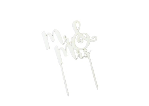 Ξύλινο Cake Topper "Mr & Mrs" Ξύλινο Cake Topper "Mr & Mrs"