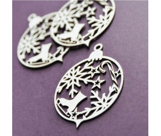 Χριστουγεννιάτικες μπάλες με σχέδια 3τεμ Χριστουγεννιάτικες μπάλες με σχέδια 3τεμ