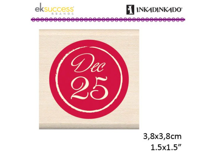 Σφραγίδα ξύλινη 25 Δεκεμβρίου - 3,8 x 3,8cm Σφραγίδα ξύλινη 25 Δεκεμβρίου - 3,8 x 3,8cm
