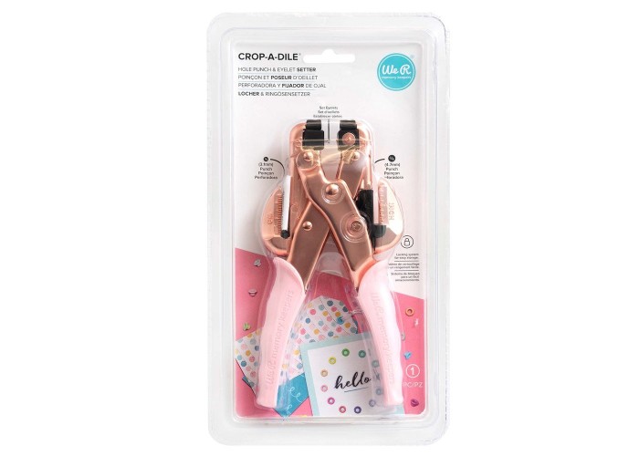 We R Memory Keepers Crop-A-Dile Rose gold