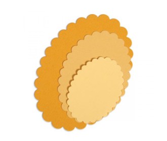 Sizzix Framelits Die Set  - Ovals, Scallop - 4τεμ Sizzix Framelits Die Set  - Ovals, Scallop - 4τεμ