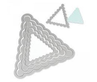 Framelits Die Set 5PK - Banners, Pennant Scallop- Sizzix Framelits Die Set 5PK - Banners, Pennant Scallop- Sizzix