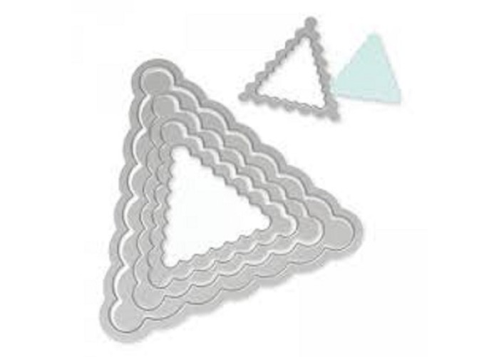 Framelits Die Set 5PK - Banners, Pennant Scallop- Sizzix Framelits Die Set 5PK - Banners, Pennant Scallop- Sizzix