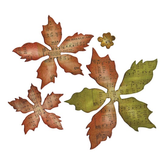 Bigz Die - Tattered Poinsettia Bigz Die - Tattered Poinsettia