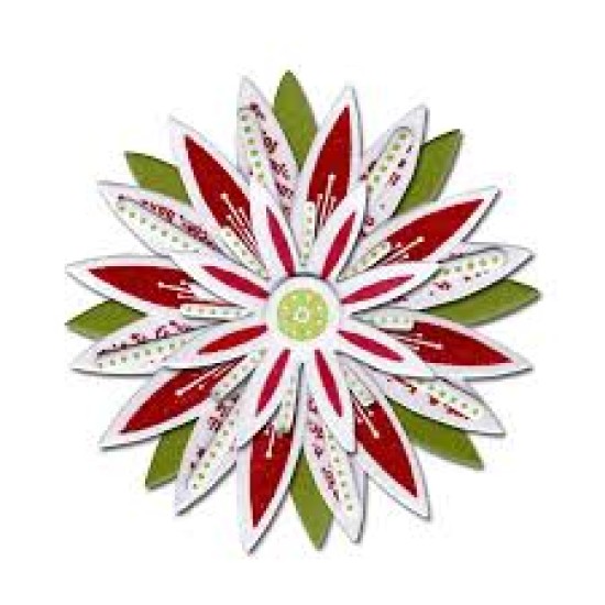 Framelits Die Set 6PK w/Stamps - Flowers, Star - Sizzix Framelits Die Set 6PK w/Stamps - Flowers, Star - Sizzix