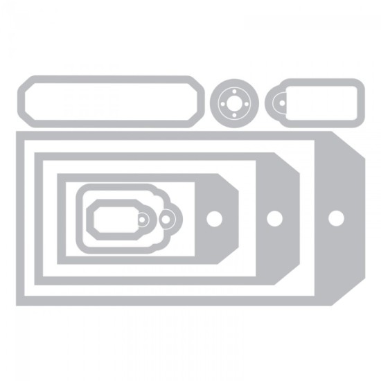 Sizzix Framelits Die Set - Tag Collection - 8τεμ Sizzix Framelits Die Set - Tag Collection - 8τεμ