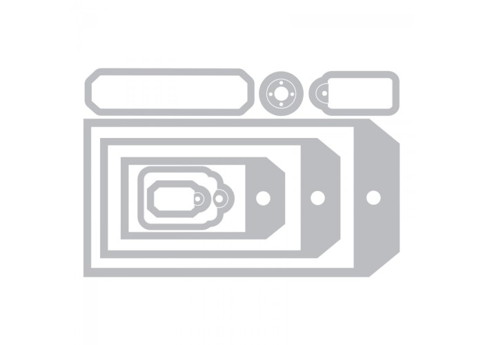 Sizzix Framelits Die Set - Tag Collection - 8τεμ Sizzix Framelits Die Set - Tag Collection - 8τεμ