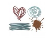 Die Set 4PK - Scribbles & Splat - Sizzix Die Set 4PK - Scribbles & Splat - Sizzix