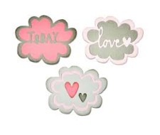 Sizzix Thinlits Die Set - Candy Clouds - 4τεμ Sizzix Thinlits Die Set - Candy Clouds - 4τεμ