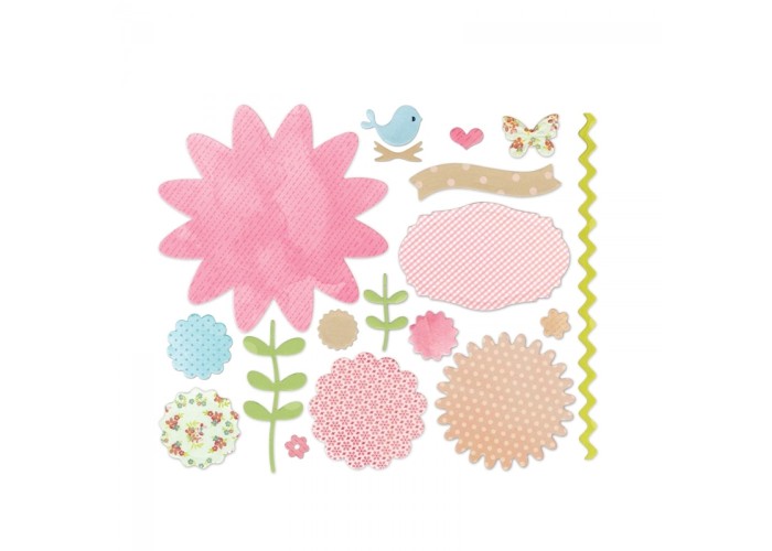 Sizzix Thinlits Die Set - Secret Garden - 18τεμ- Sizzix Sizzix Thinlits Die Set - Secret Garden - 18τεμ- Sizzix