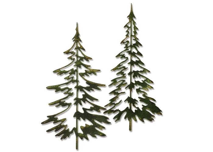 Thinlits Die set 2pk - woodlands by tim holtz - Sizzix