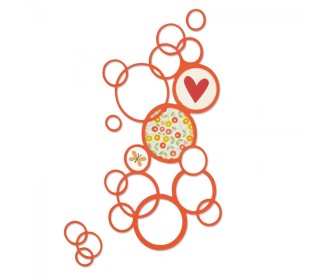 Thinlits Die Bright Bubbles  - Sizzix Thinlits Die Bright Bubbles  - Sizzix