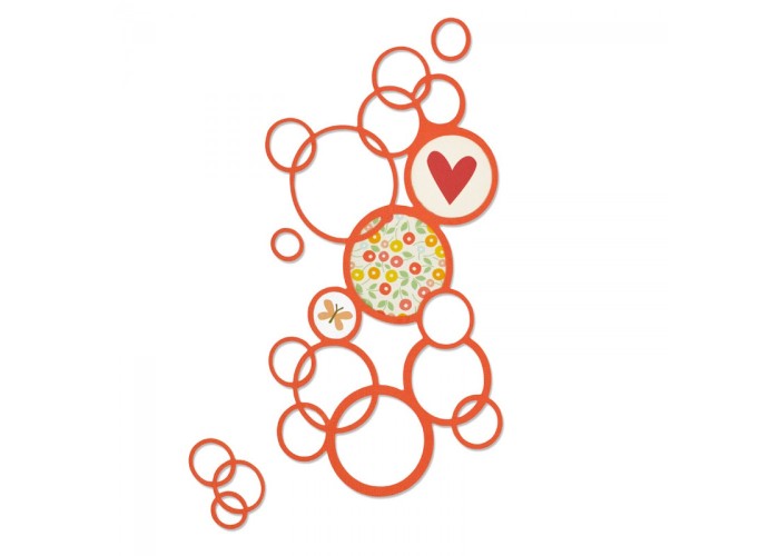 Thinlits Die Bright Bubbles - Sizzix Thinlits Die Bright Bubbles - Sizzix