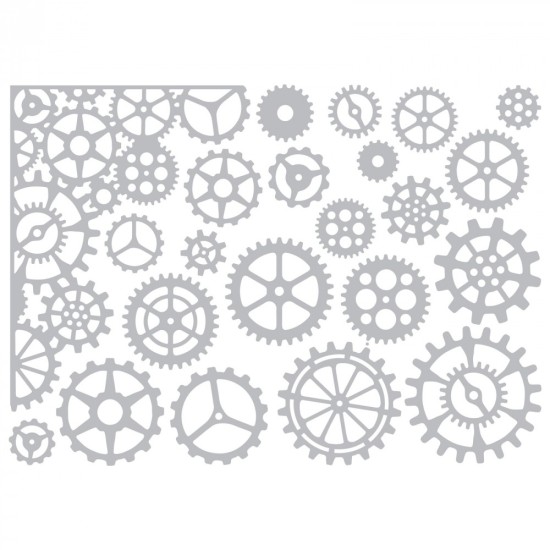 Thinlits Die Set Gearhead - 22ΤΕΜ - Sizzix Thinlits Die Set Gearhead - 22ΤΕΜ - Sizzix