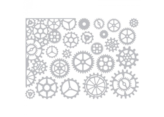 Thinlits Die Set Gearhead - 22ΤΕΜ - Sizzix Thinlits Die Set Gearhead - 22ΤΕΜ - Sizzix