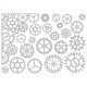 Thinlits Die Set Gearhead - 22ΤΕΜ - Sizzix Thinlits Die Set Gearhead - 22ΤΕΜ - Sizzix