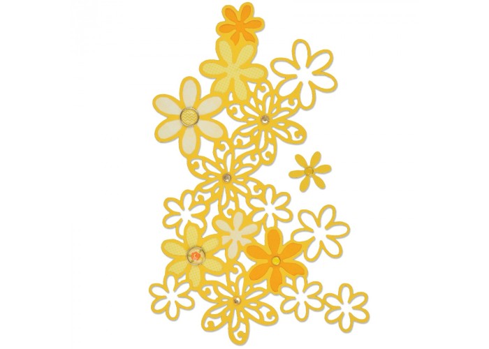 Thinlits Die Drifting Daisy - Sizzix Thinlits Die Drifting Daisy - Sizzix