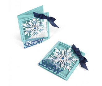 Thinlits Die Set 8PK - Tri-fold Card, Snowflake - Sizzix Thinlits Die Set 8PK - Tri-fold Card, Snowflake - Sizzix
