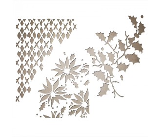 Sizzix Thinlits Die Set 3PK - Mixed Media Christmas- Sizzix Sizzix Thinlits Die Set 3PK - Mixed Media Christmas- Sizzix