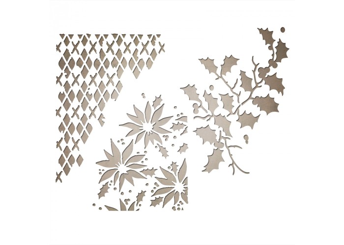 Sizzix Thinlits Die Set 3PK - Mixed Media Christmas- Sizzix