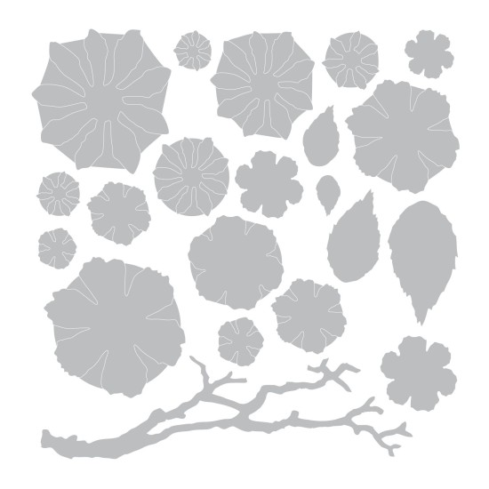 Sizzix Thinlits - Small Tattered Florals 21τεμ Sizzix Thinlits - Small Tattered Florals 21τεμ