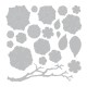 Sizzix Thinlits - Small Tattered Florals 21τεμ Sizzix Thinlits - Small Tattered Florals 21τεμ