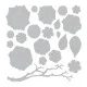 Sizzix Thinlits  - Small Tattered Florals 21τεμ