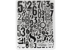 Numeric Texture Fades Embossing Folder Numeric Texture Fades Embossing Folder