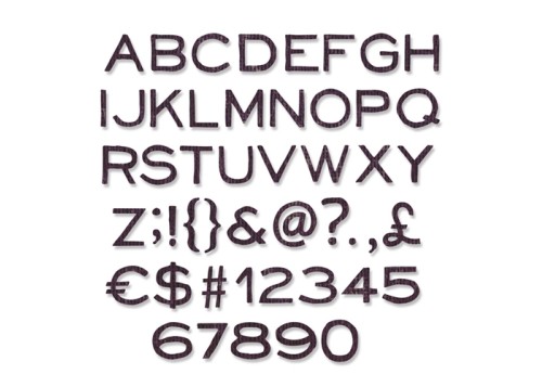 Alphanumeric Thin 121τεμ- Sizzix Alphanumeric Thin 121τεμ- Sizzix