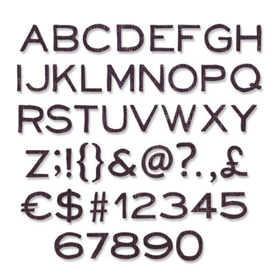 Alphanumeric Thin 121τεμ- Sizzix Alphanumeric Thin 121τεμ- Sizzix