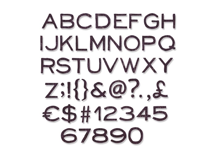 Alphanumeric Thin 121τεμ- Sizzix Alphanumeric Thin 121τεμ- Sizzix