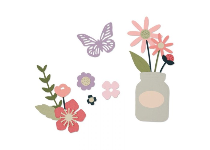 Thinlits Die Set 17τεμ Garden Florals- Sizzix