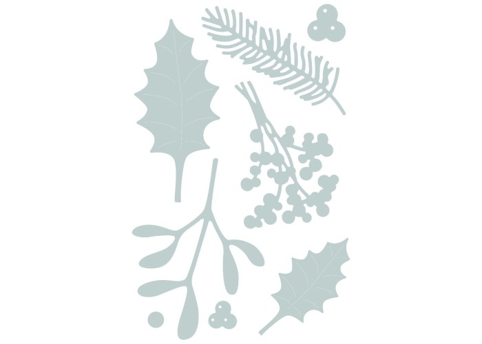 Sizzix Thinlits Die Set 8τεμ - Winter Foliage Sizzix Thinlits Die Set 8τεμ - Winter Foliage
