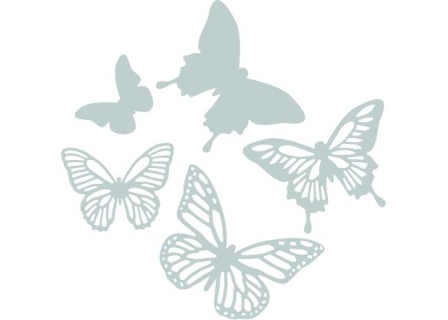 Sizzix Thinlits Die Set 5τεμ - Butterflies Sizzix Thinlits Die Set 5τεμ - Butterflies