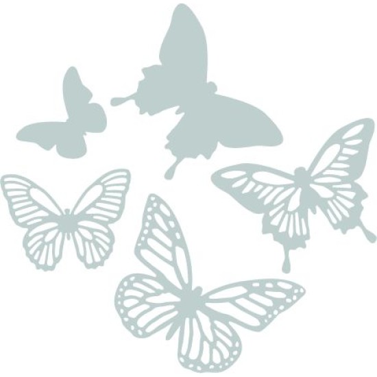 Sizzix Thinlits Die Set 5τεμ - Butterflies Sizzix Thinlits Die Set 5τεμ - Butterflies