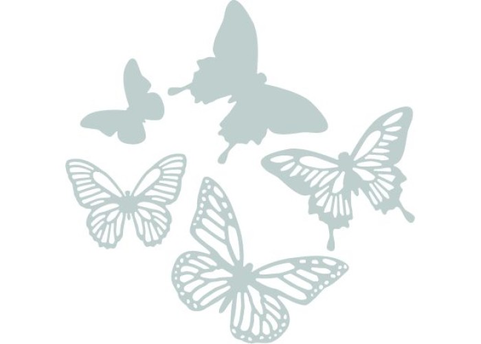 Sizzix Thinlits Die Set 5τεμ - Butterflies Sizzix Thinlits Die Set 5τεμ - Butterflies