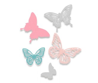Sizzix Thinlits Die Set 5τεμ - Butterflies Sizzix Thinlits Die Set 5τεμ - Butterflies