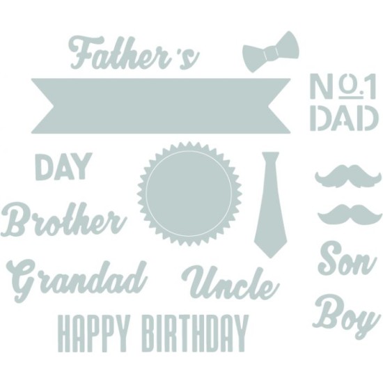 Thinlits Die Male Occasions - 15τεμ- Sizzix Thinlits Die Male Occasions - 15τεμ- Sizzix