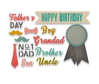 Thinlits Die Male Occasions - 15τεμ- Sizzix Thinlits Die Male Occasions - 15τεμ- Sizzix
