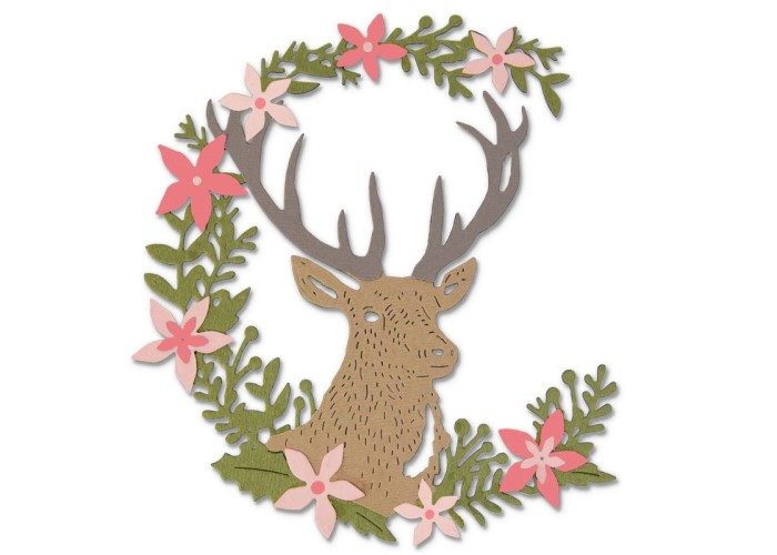 Sizzix Thinlits Die Set 5τεμ - Deer Sizzix Thinlits Die Set 5τεμ - Deer