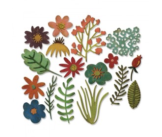 Thinlits Funky Floral 15 τεμ- Sizzix Thinlits Funky Floral 15 τεμ- Sizzix