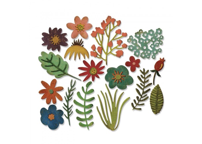 Thinlits Funky Floral 15 τεμ- Sizzix Thinlits Funky Floral 15 τεμ- Sizzix