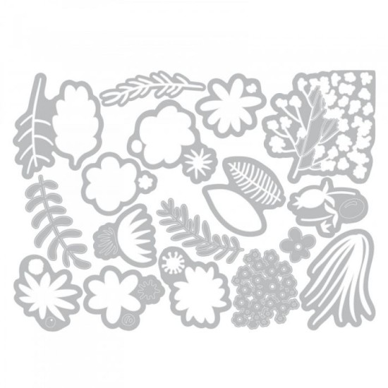 Thinlits Funky Floral 15 τεμ- Sizzix Thinlits Funky Floral 15 τεμ- Sizzix