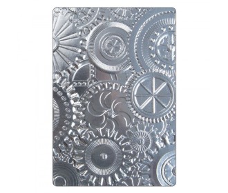 Sizzix 3-D Texture Fades Embossing Folder - Mechanics Sizzix 3-D Texture Fades Embossing Folder - Mechanics