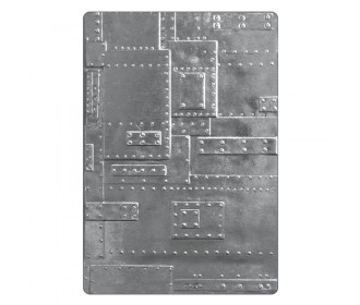 Sizzix 3-D Texture Fades Embossing Folder - Foundry Sizzix 3-D Texture Fades Embossing Folder - Foundry