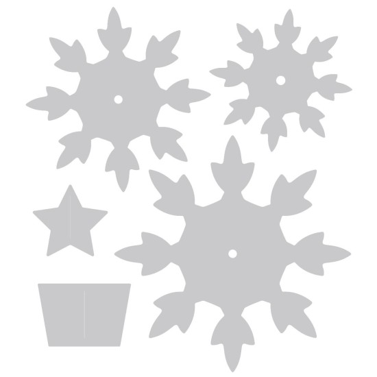 Sizzix Bigz Die - Snowflake Christmas Sizzix Bigz Die - Snowflake Christmas