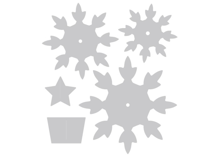 Sizzix Bigz Die - Snowflake Christmas Sizzix Bigz Die - Snowflake Christmas