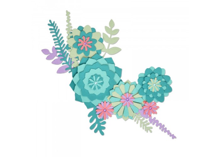 Sizzix Thinlits Die Set 15Pk Succulent Wreath by Lisa Jones Sizzix Thinlits Die Set 15Pk Succulent Wreath by Lisa Jones